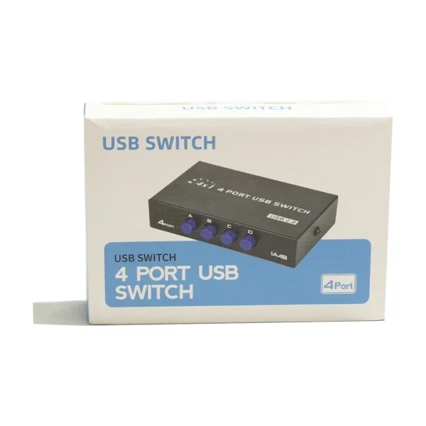 USB SWITCH 1A4B هاب سوئیچ پرینتر 4 پورت رویال مدل 1A4B